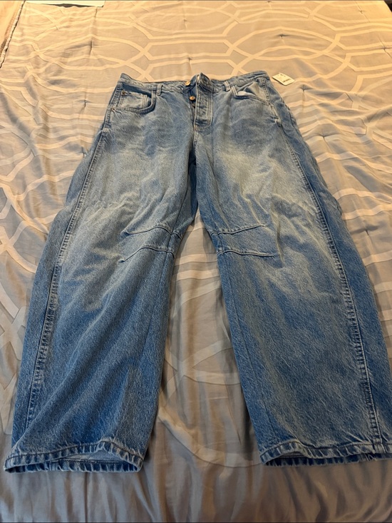 Free People Denim - Free People Light Blue Wide-Leg Flare Jeans